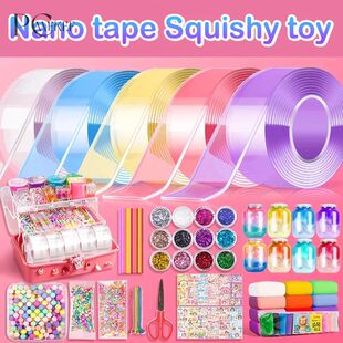 DIY Craft Pinch Toy Making Blowable Bubble Tape Non-marking