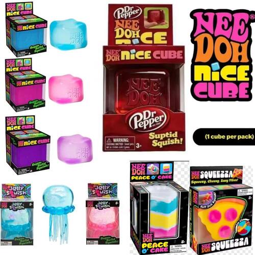 NeeDOH Nice Cube Soft Squishy Toy Premium Sensory Fidget Too