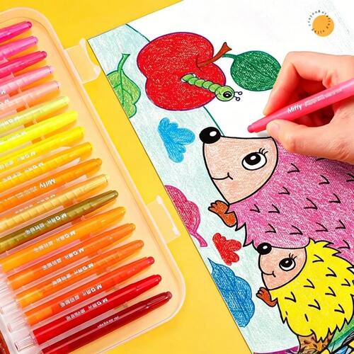 Swivel Crayons for Kids No Mess Hands Paint Brushes 24/36/48