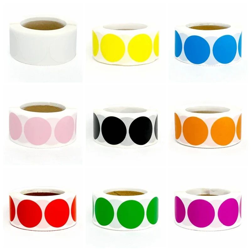 50-500pcs 1inch Round Blank Handmade Sticker Black White Pin