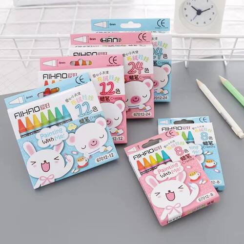 8/12/24 Colors Crayons Wax Drawing Set Artist Paint Oil Past