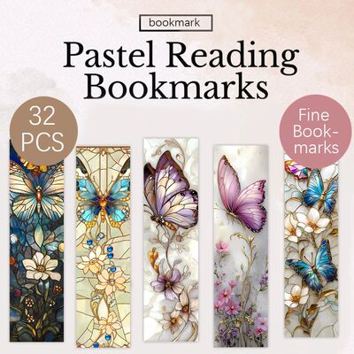 32pcs, dreamy butterfly bookmarks, perfect for teachers, rea