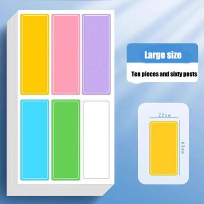 Colored Self-adhesive Paper Waterproof Label Stickers Self-a