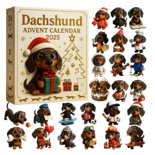 Dachshund Advent Calendar Blind Box Christmas Tree Decoratio