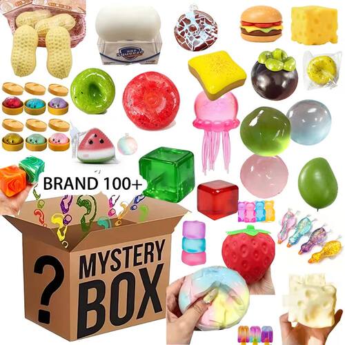 100+Pcs Squishy Blind Box Mystery Toys, Random Slow Rising S