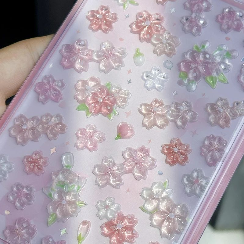 Korean Import Original NEKONI Sakura Cherry Blossom Pink 3D