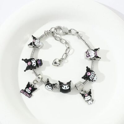 Kawaii Anime es Charms Bracelet Cute Kuromi Bangles  for Wom