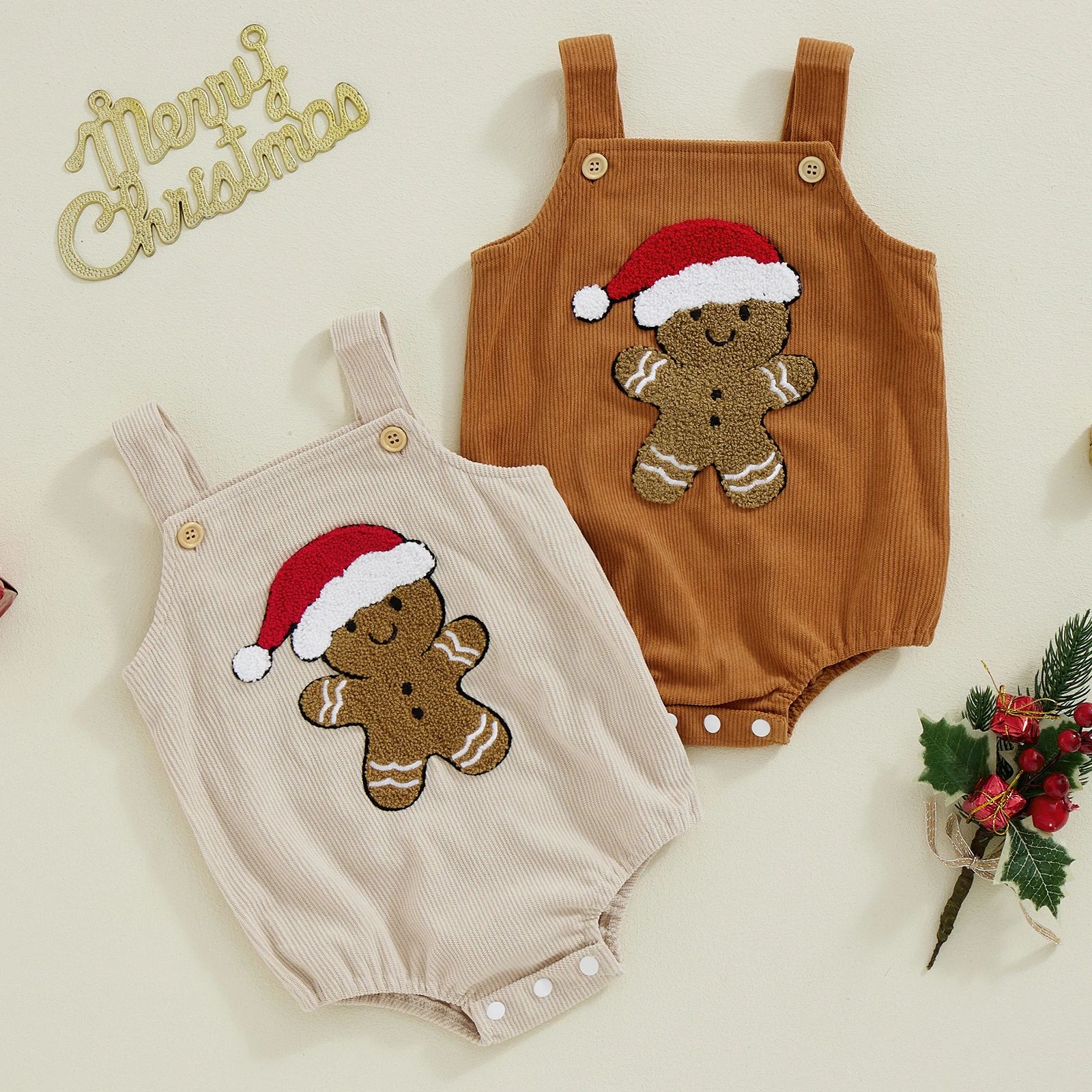 Citgeett Summer Christmas Infant Baby Boys Girls Overalls Bo