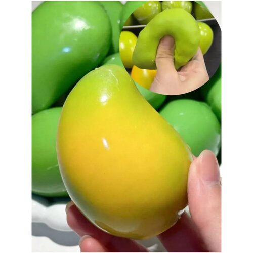 Handmade Mango Stress Relief Ball Squeezing Toy, Colorful Ma