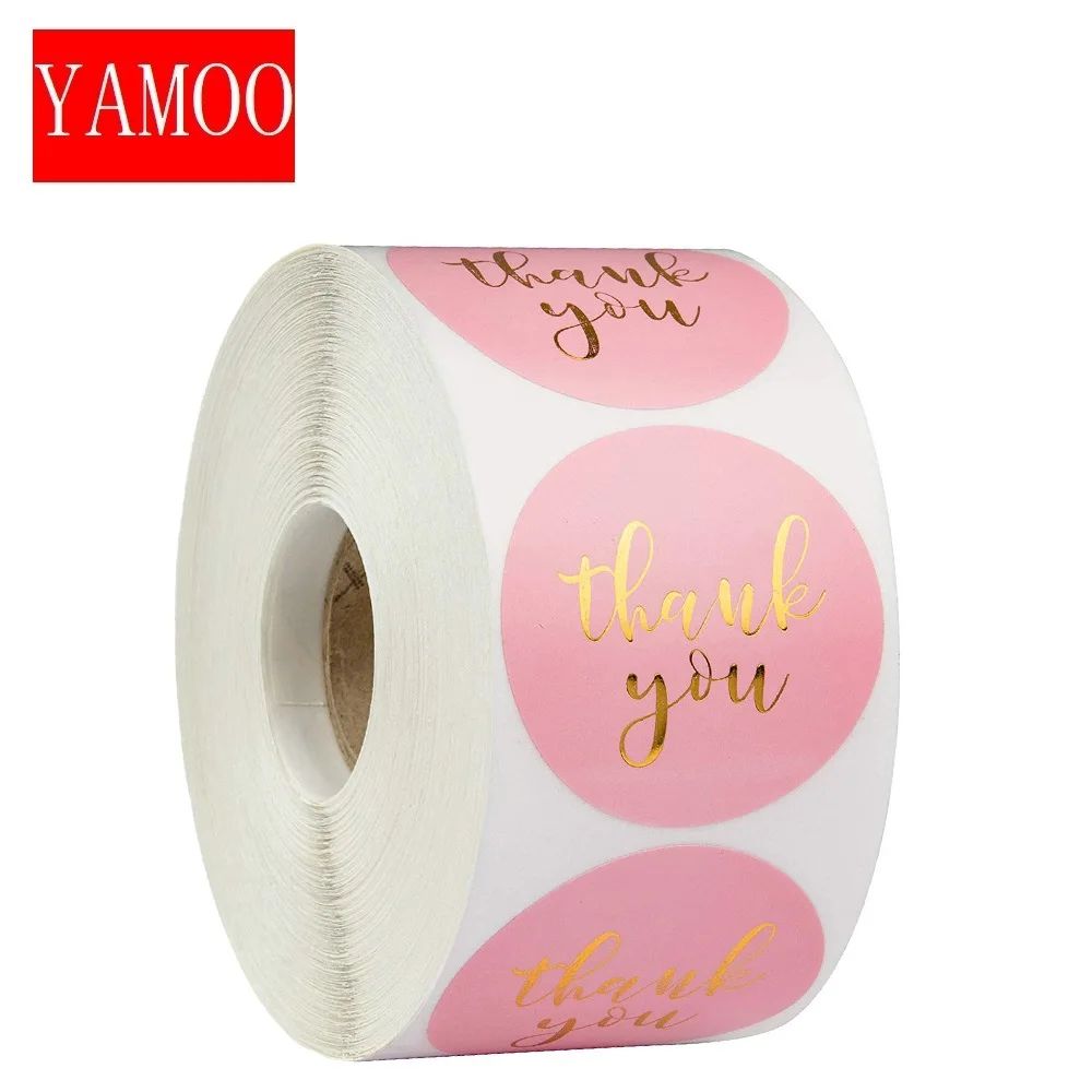 Pretty Pink Label Paper/Each Sticker  Sealed Package Christm