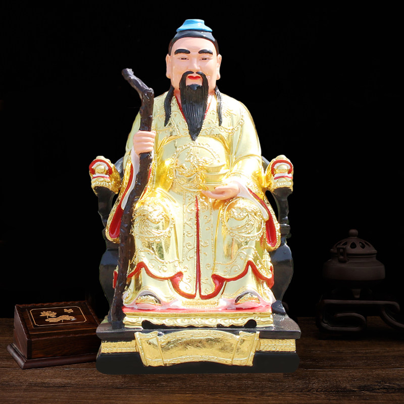 山神神像65厘米高店铺家用保平安供奉佛具用品三神爷树脂佛像厂家