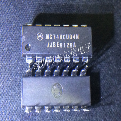 MC74HCU04N MC74HCU04 MOTOROLA DIP-14 全新进口原装 可直拍出样