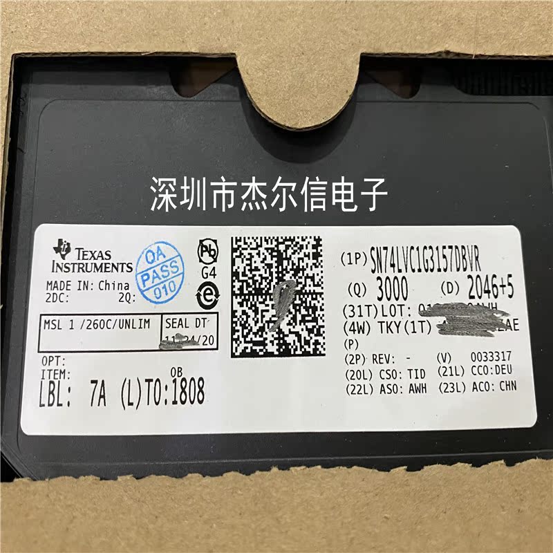 SN74LVC1G3157DBVR 丝印丝印CC55 TI SOT23-6全新进口原装 可直拍