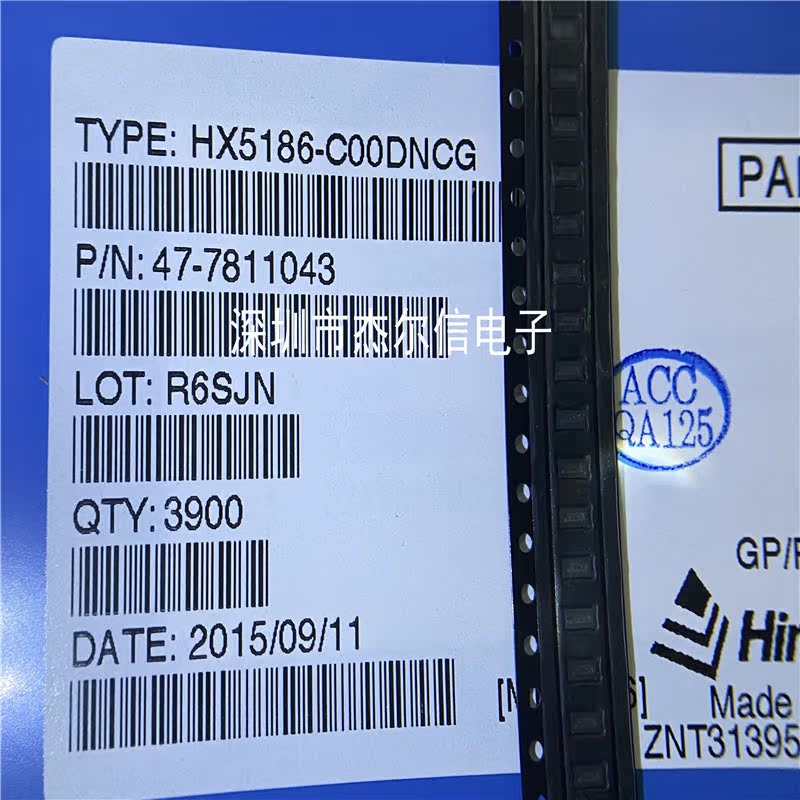 HX5186-C00DNCG 丝印6CC HIMAX QFN-12 全新进口原装 可直拍 出样