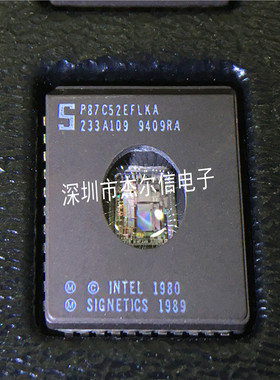 P87C52EFLKA P87C52  PLCC-44 全新进口原装 可直拍 出样