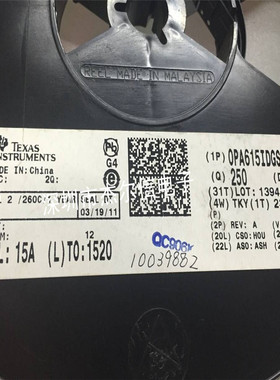 OPA615IDGST OPA615 丝印BJT TI MSOP-10全新进口原装 可直拍出样
