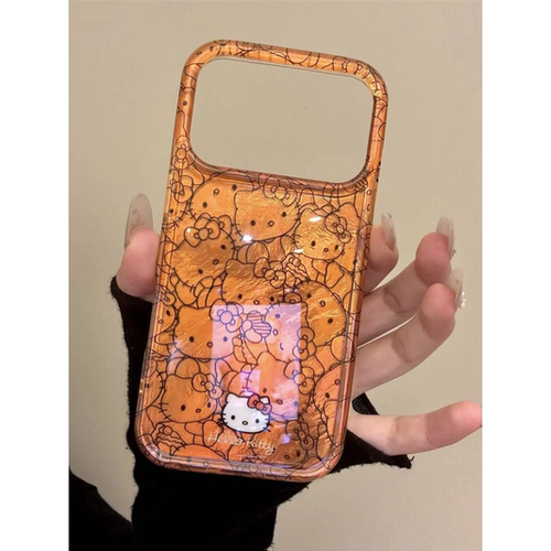 秋冬橘黄猫咪苹果手机壳多型号