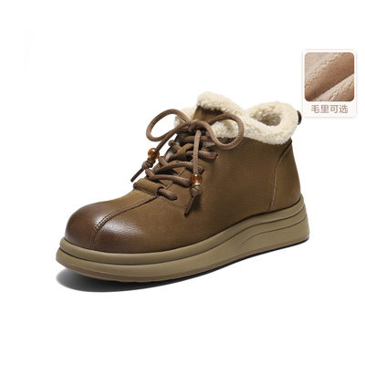 百丽美拉德马丁靴系带女靴短靴