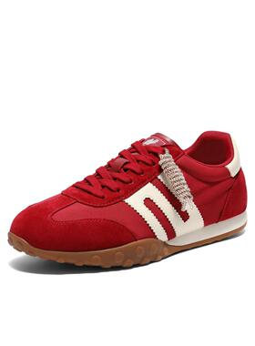 百丽跑道彩虹豆阿甘德训鞋女鞋子2026春新款运动休闲鞋E9Y1 E9Y1D