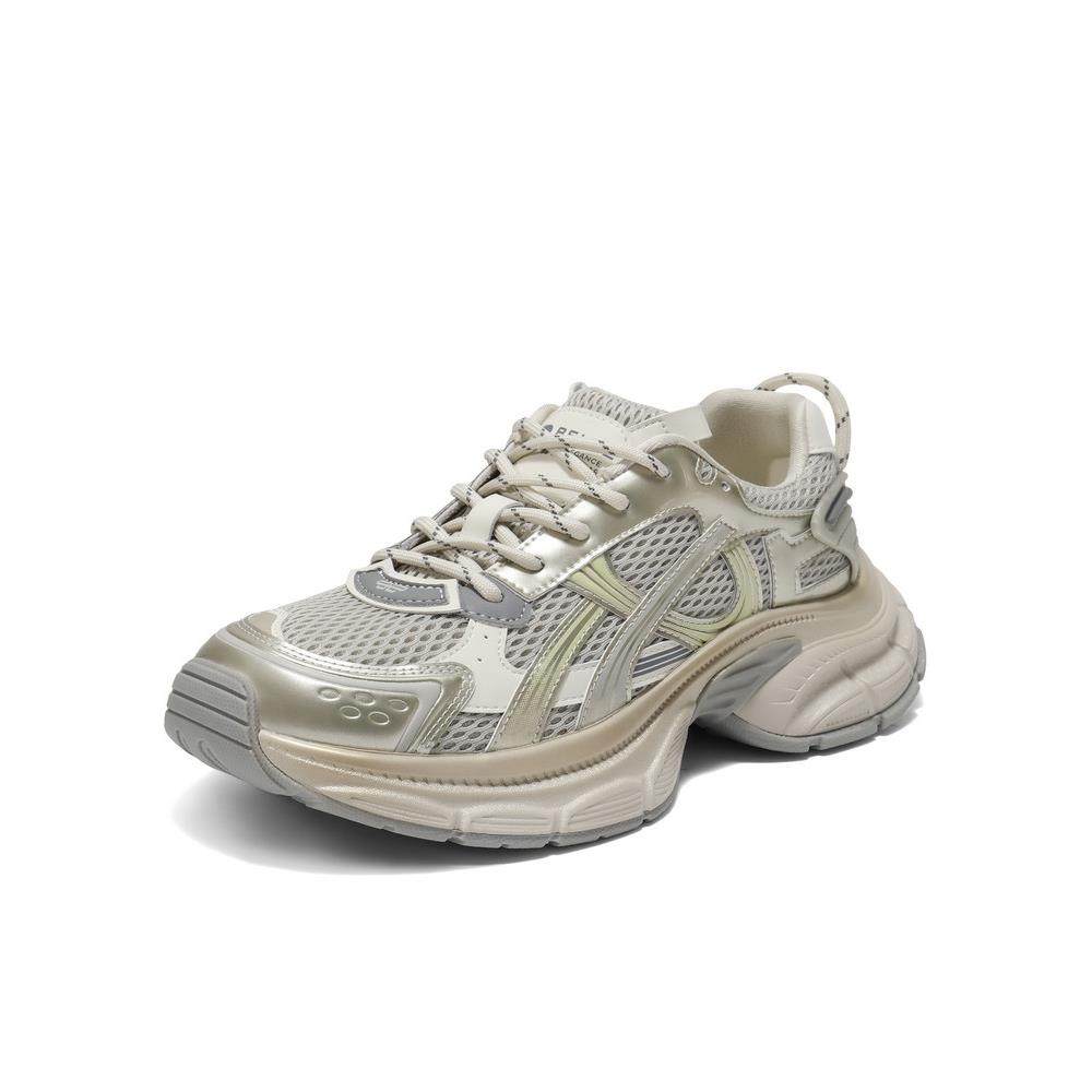 百丽厚底银色老爹鞋女鞋子2025秋季新款金色运动鞋E7Q1  E7Q1DCM5