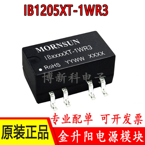 IB1205XT-1WR3/1212/1215/IB1505XT-1WR3金升阳DC-DC电源模块1W