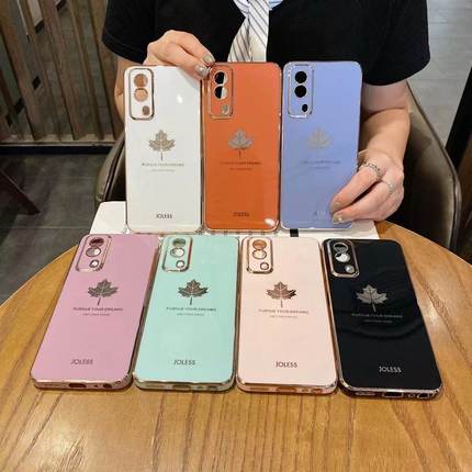 适用于OPPO A3i/A2M/A55枫叶精孔直边电镀全包手机壳软壳A58X A3PRO A93S A1活力 FINDX8S+纯色TPU男女保护套