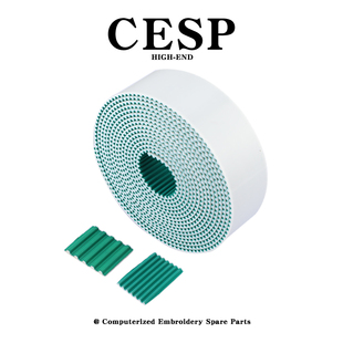 电脑绣花机配件开口皮带5M圆齿T10方齿带布园齿框架皮带 绿布