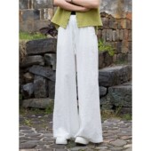 子女2026新款 禅修打坐阔腿裤 夏季 宽松百搭休闲裤 竹节棉长裤 禅意裤