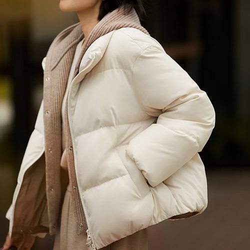 小小热气球面包羽绒服短款