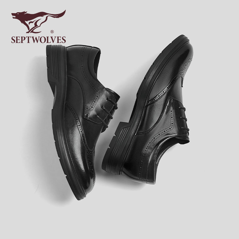 头层牛皮商务正装皮鞋