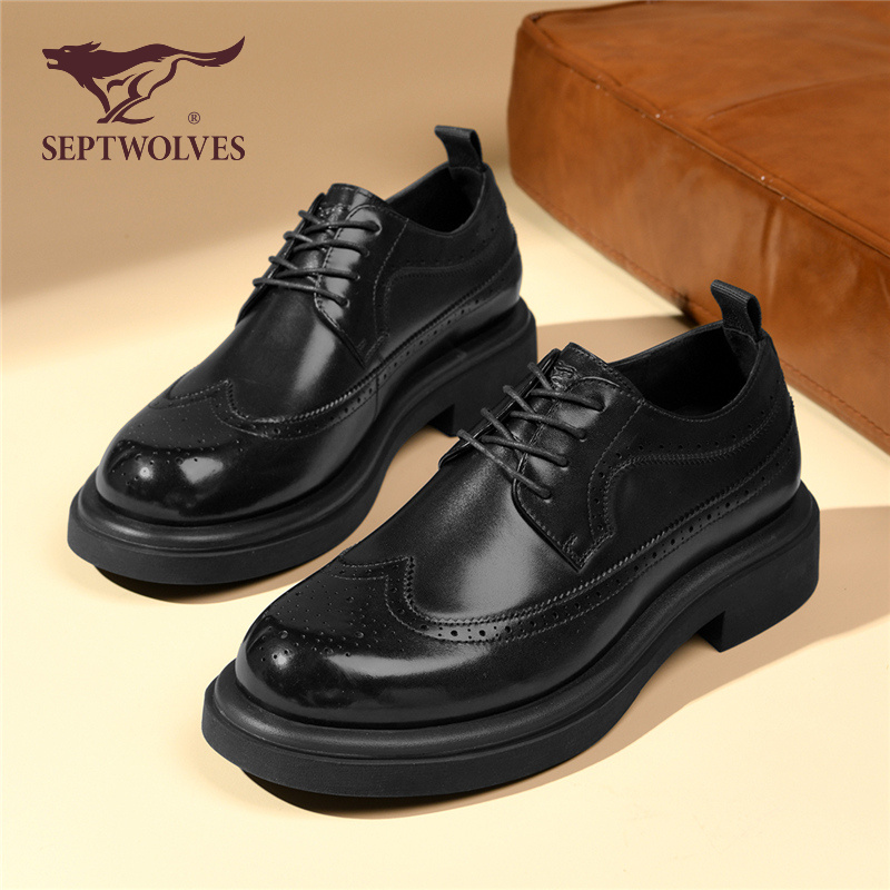 七匹狼男士正装商务皮鞋