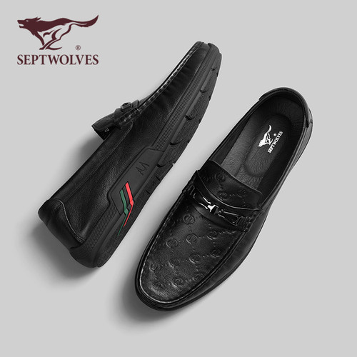 Septwolves/七匹狼休闲豆豆鞋男