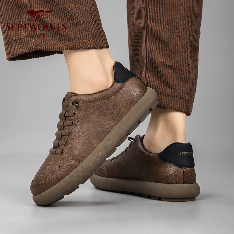 七匹狼皮鞋男2025新款冬季