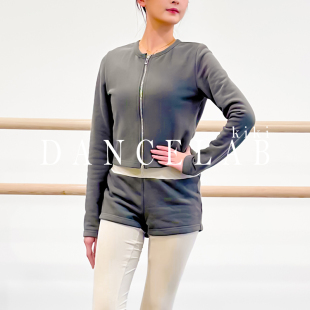 dancelab 成人女 kiki芭蕾舞保暖短外套双开拉链卫衣螺纹护腰短裤
