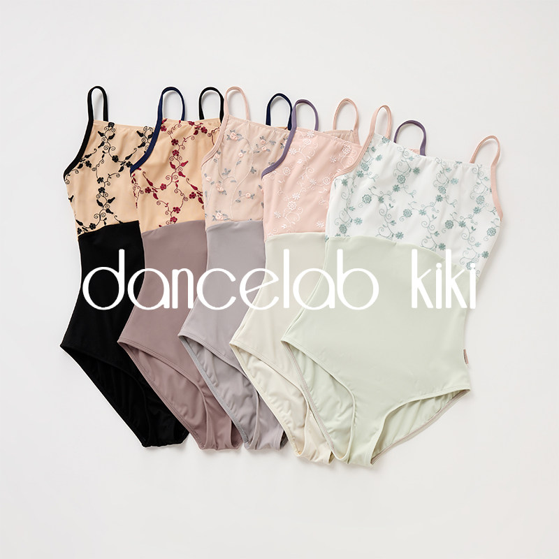 刺绣吊带形体服dancelabkiki