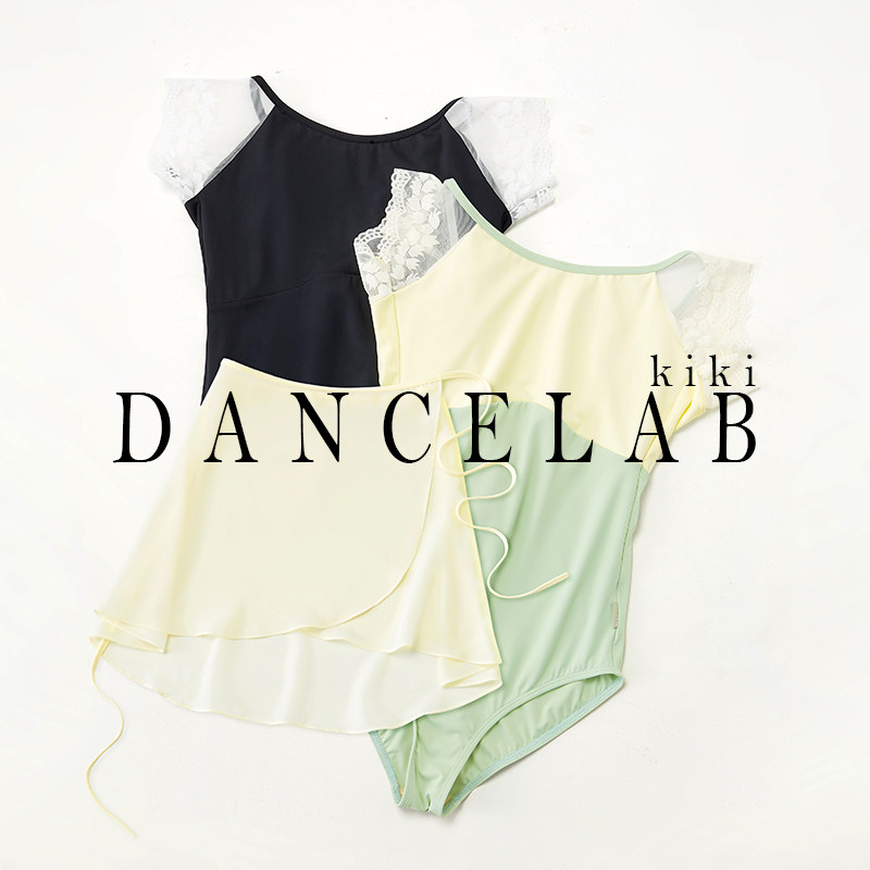 dancelabkiki练功服花边短袖