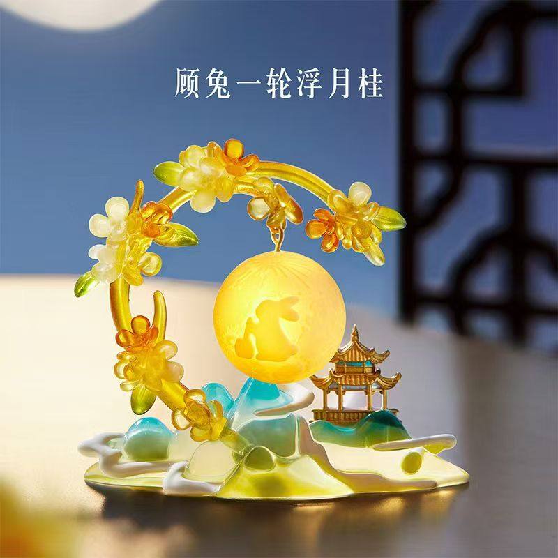 故宫月中桂兔发光冰箱贴博物馆文创中秋节伴手礼北京旅游景区礼物图片