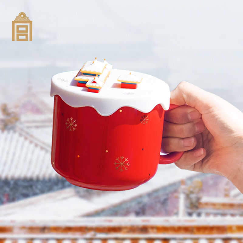 故宫文创雪趣马克杯陶瓷国风