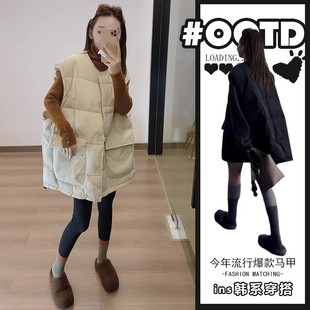简约气质 设计感别致宽松棉服马甲女韩版 今年流行特惠2025冬季 新款