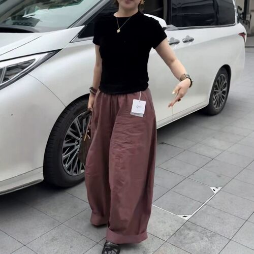 今年流行特惠新大爱美依缘2026夏季新款黑色圆领短袖T恤休闲