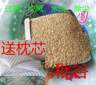 新秕谷谷糠壳 谷秕子谷瘪子 天然保健枕棉布 枕芯枕头填充物包邮