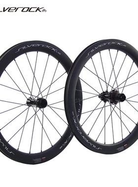 SILVEROCK SR40C碳轮组20寸陶瓷中锁桶轴碟刹小轮折叠自行车轮