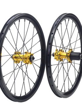 SILVEROCK铝合金轮组18寸355碟刹11速折叠车轮组24孔