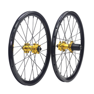 SILVEROCK铝合金轮组18寸355碟刹11速折叠车轮组24孔