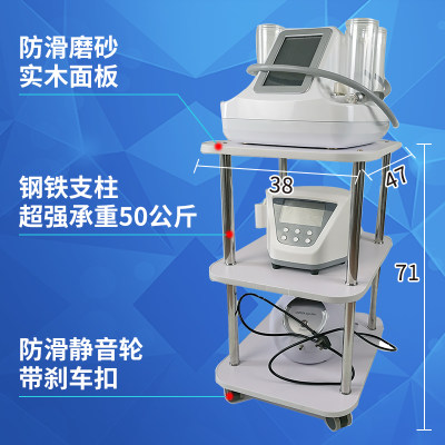 美容仪器推车置物架子台式小气泡移动底座美容院三层多功能工具车