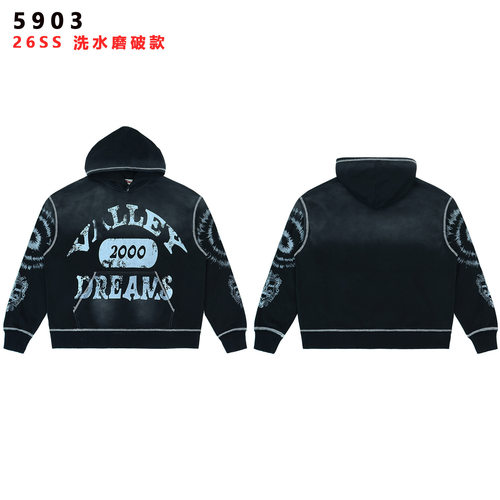 26SS新款美式潮牌高街vale做旧扎