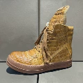 Brown Crocodile Pattern Inverted Triangle