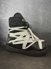 Ro2025 New Style Crazy Buckle Lace-Up Shoes, Trendy Men's Thick-Soled Warm Handmade Snow Boots