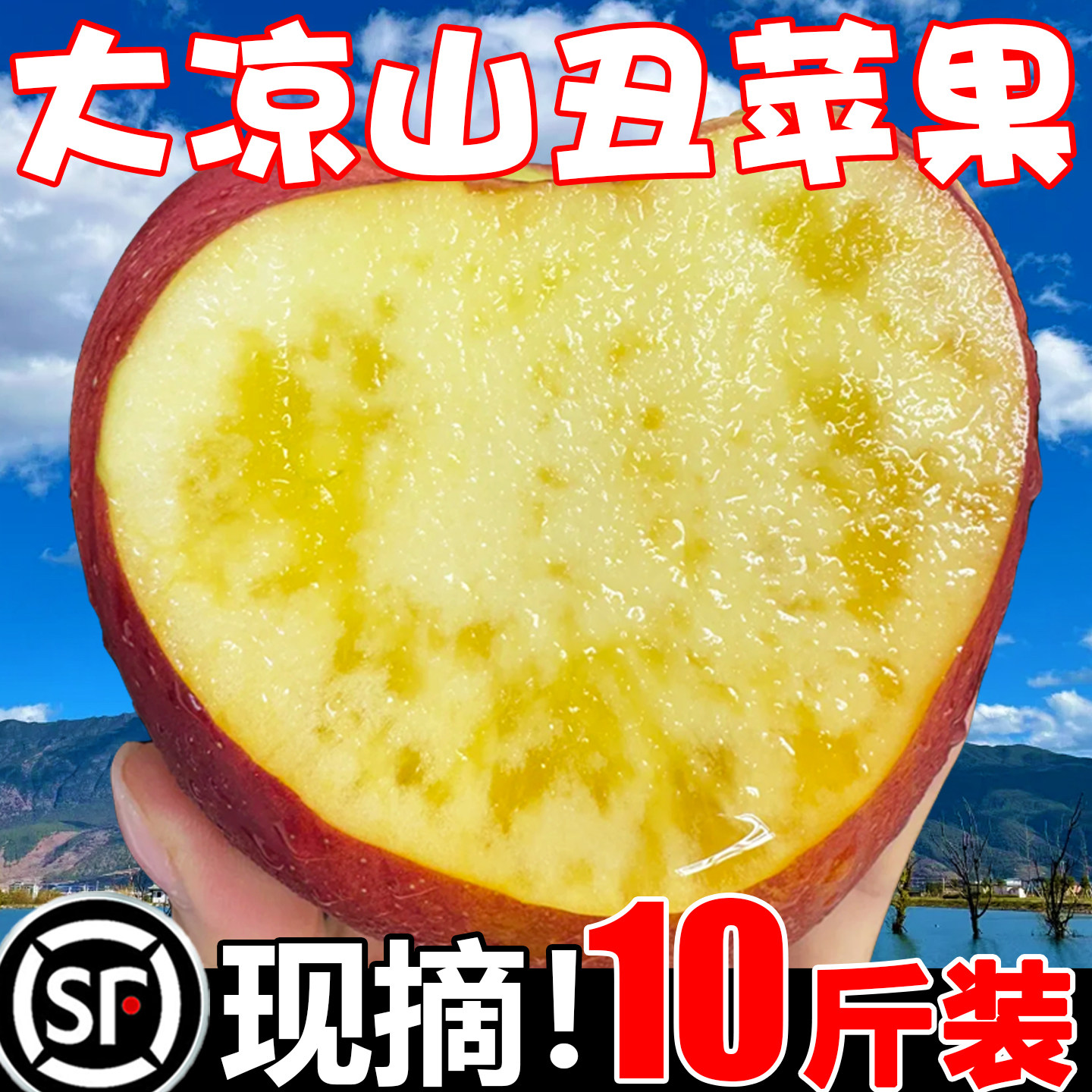 正宗四川大凉山丑苹果10斤新鲜水果冰糖心盐源苹果整箱顺丰包邮,水产肉类/新鲜蔬果/熟食,苹果,淘宝优惠券,粉丝福利购,淘宝优惠卷