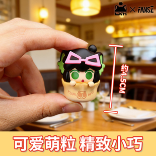 fansz罗小黑战记2中华小茶点鹿野米粒公仔车载手办盲盒摆件现货发